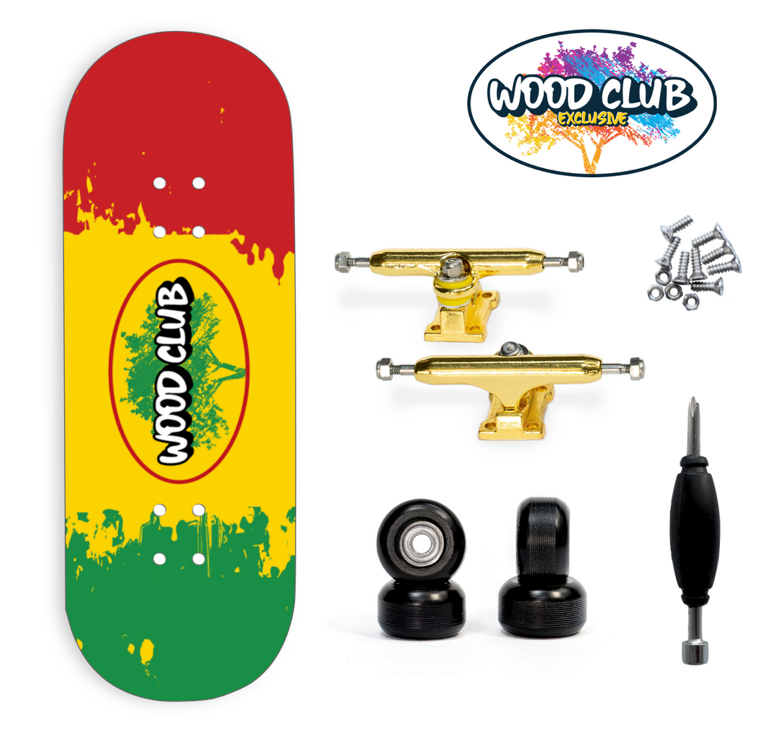 WoodClub EXCLUSIVE Fingerboard 32mm - "RASTA"
