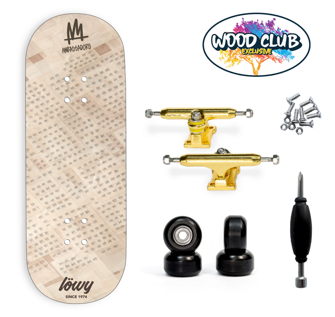 WoodClub EXCLUSIVE Fingerboard 32mm - "LÖWY X AMBASSADORS"