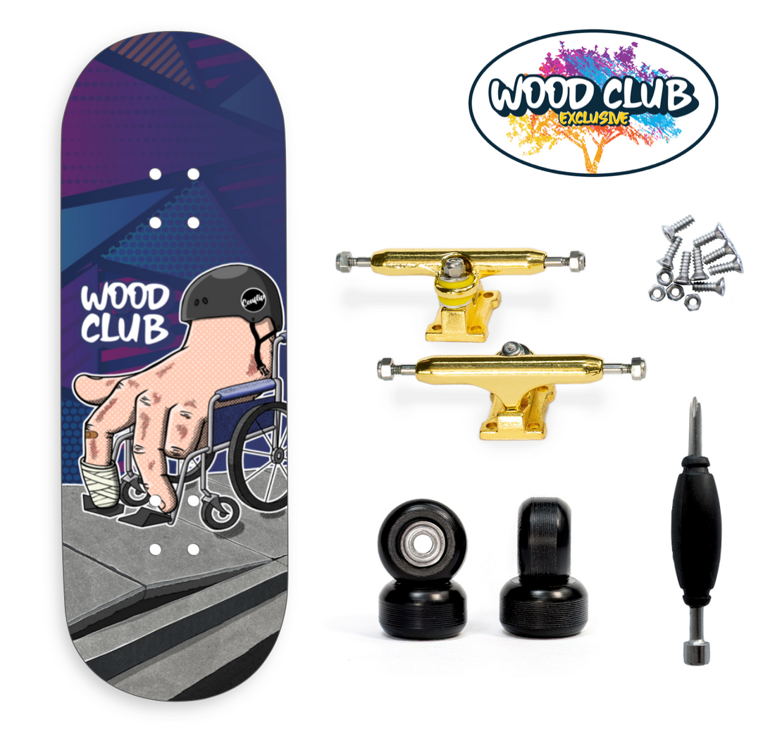 WoodClub EXCLUSIVE Fingerboard 36mm - "WHEELCHAIR"