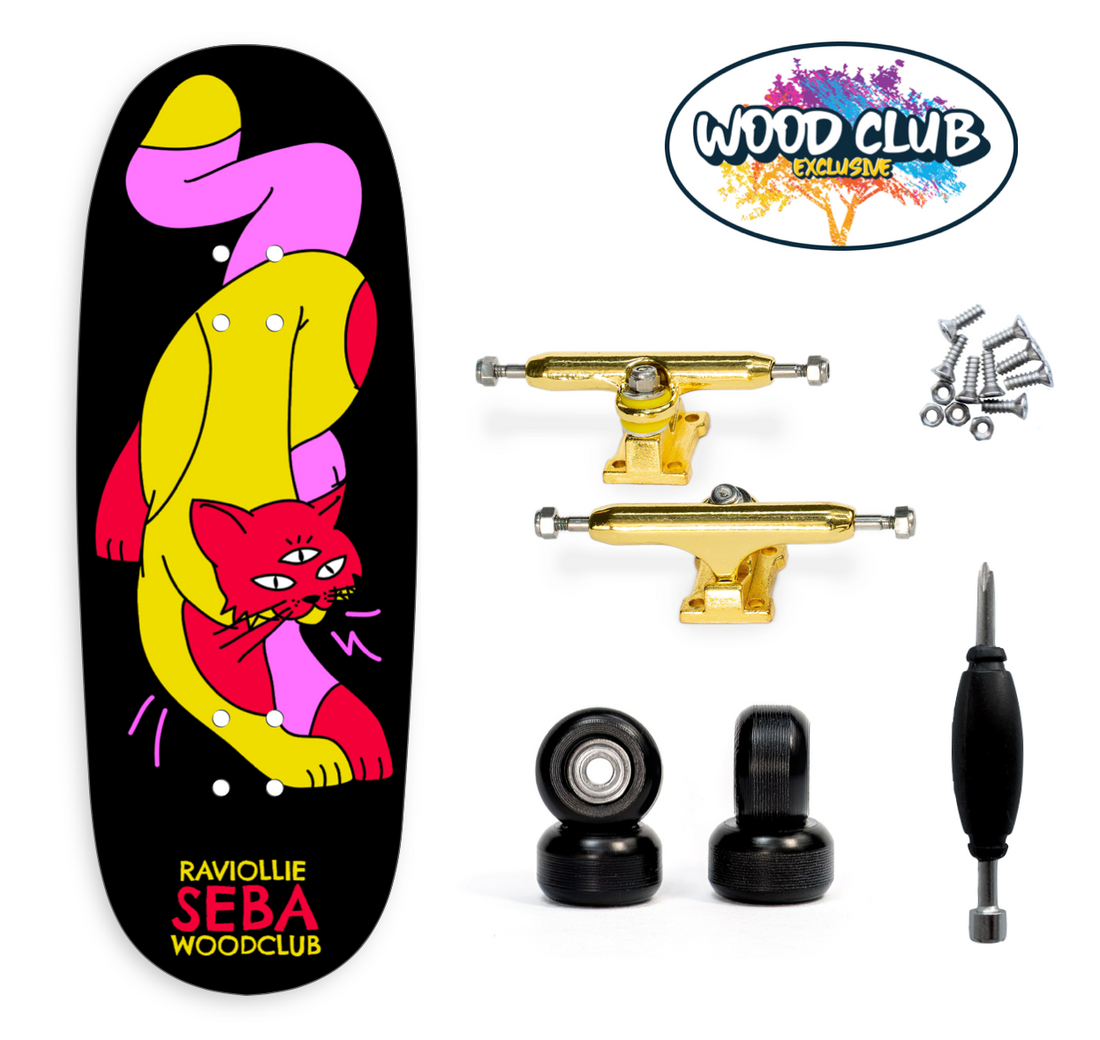 WoodClub EXCLUSIVE Fingerboard 35mm - "SEBAFSK8 ETHEREAL"