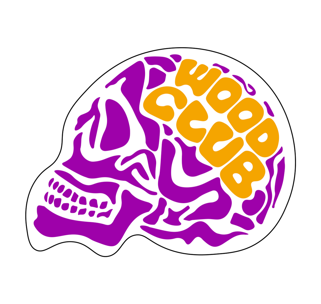 WoodClub Nálepka "Purple Head"