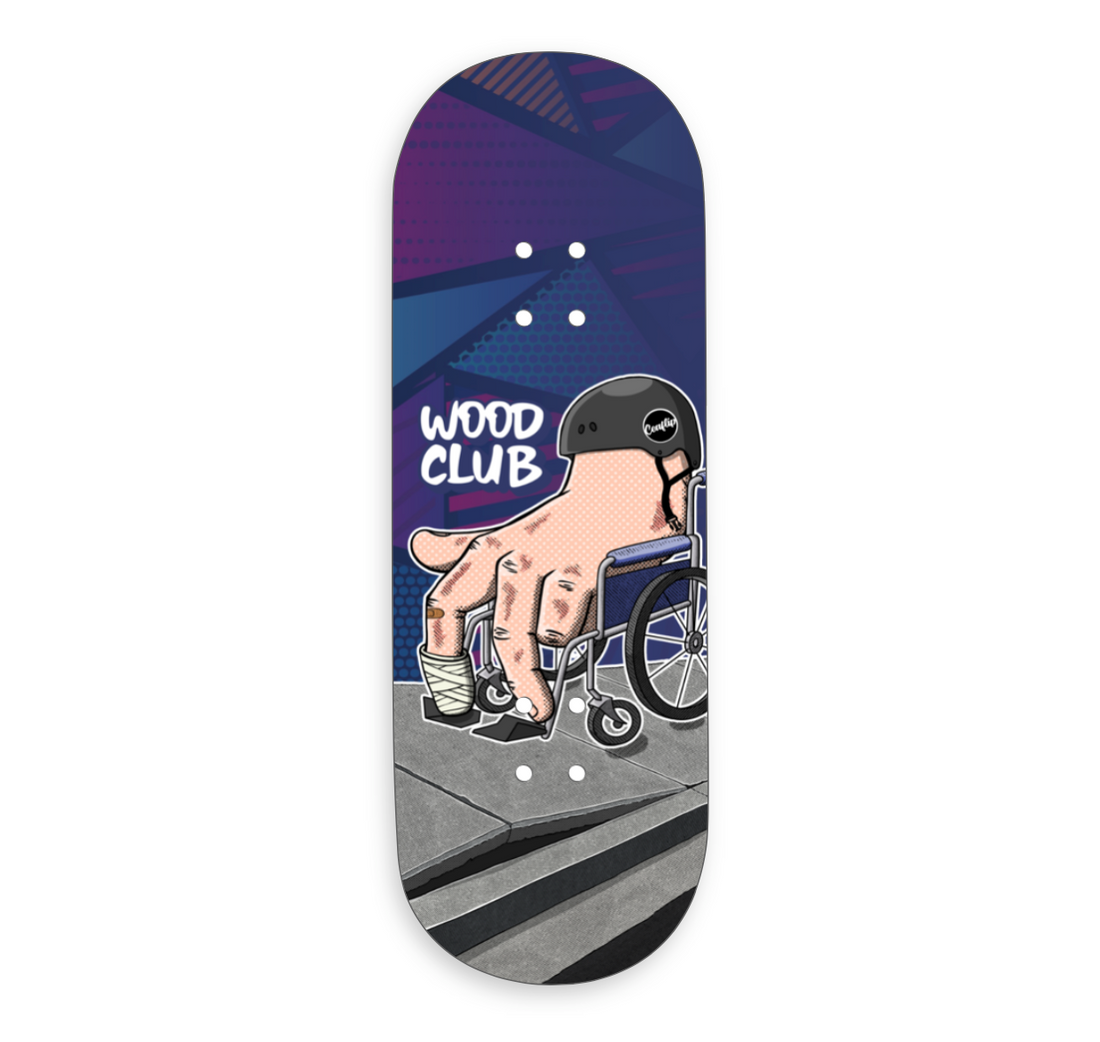 WoodClub EXCLUSIVE Dřevěná deska 34mm - "WHEELCHAIR"