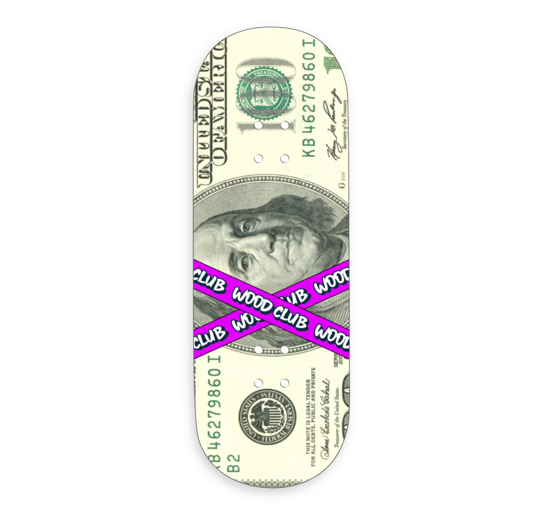 WoodClub EXCLUSIVE Dřevěná deska 32mm - "DOLLAR"