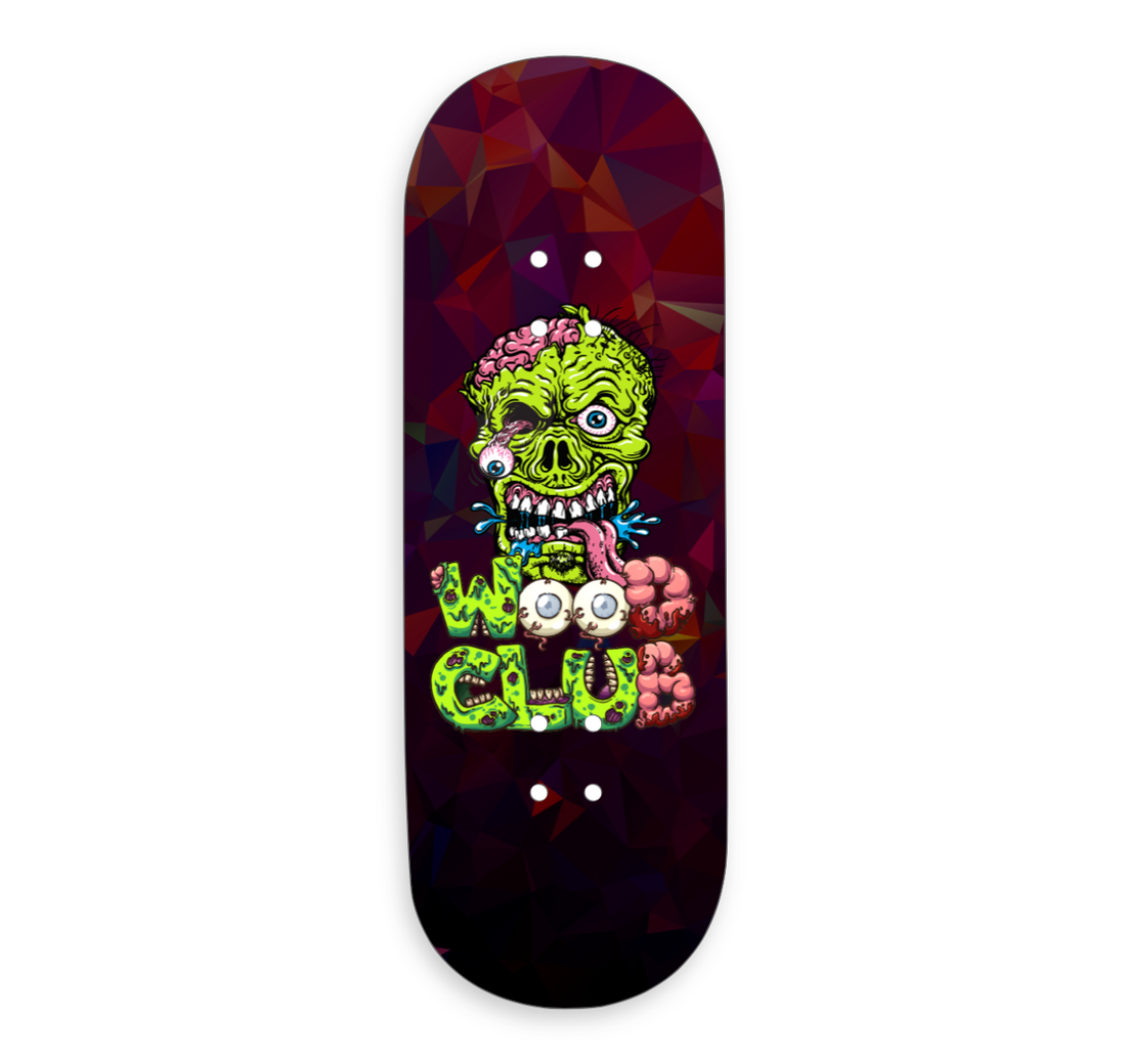 WoodClub EXCLUSIVE Dřevěná deska 32mm - "ZOMBIE HEAD"