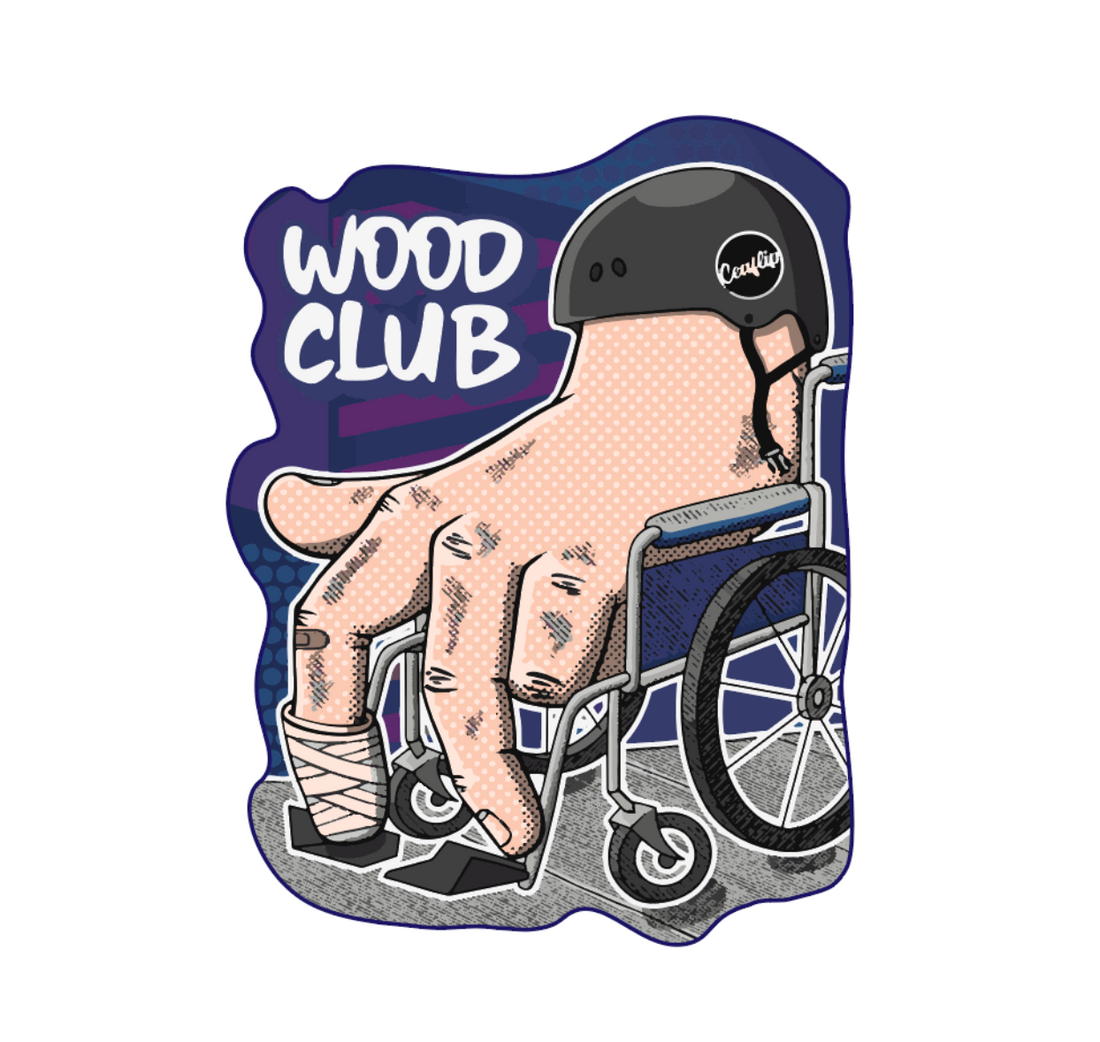 WoodClub Nálepka "WHEELCHAIR"