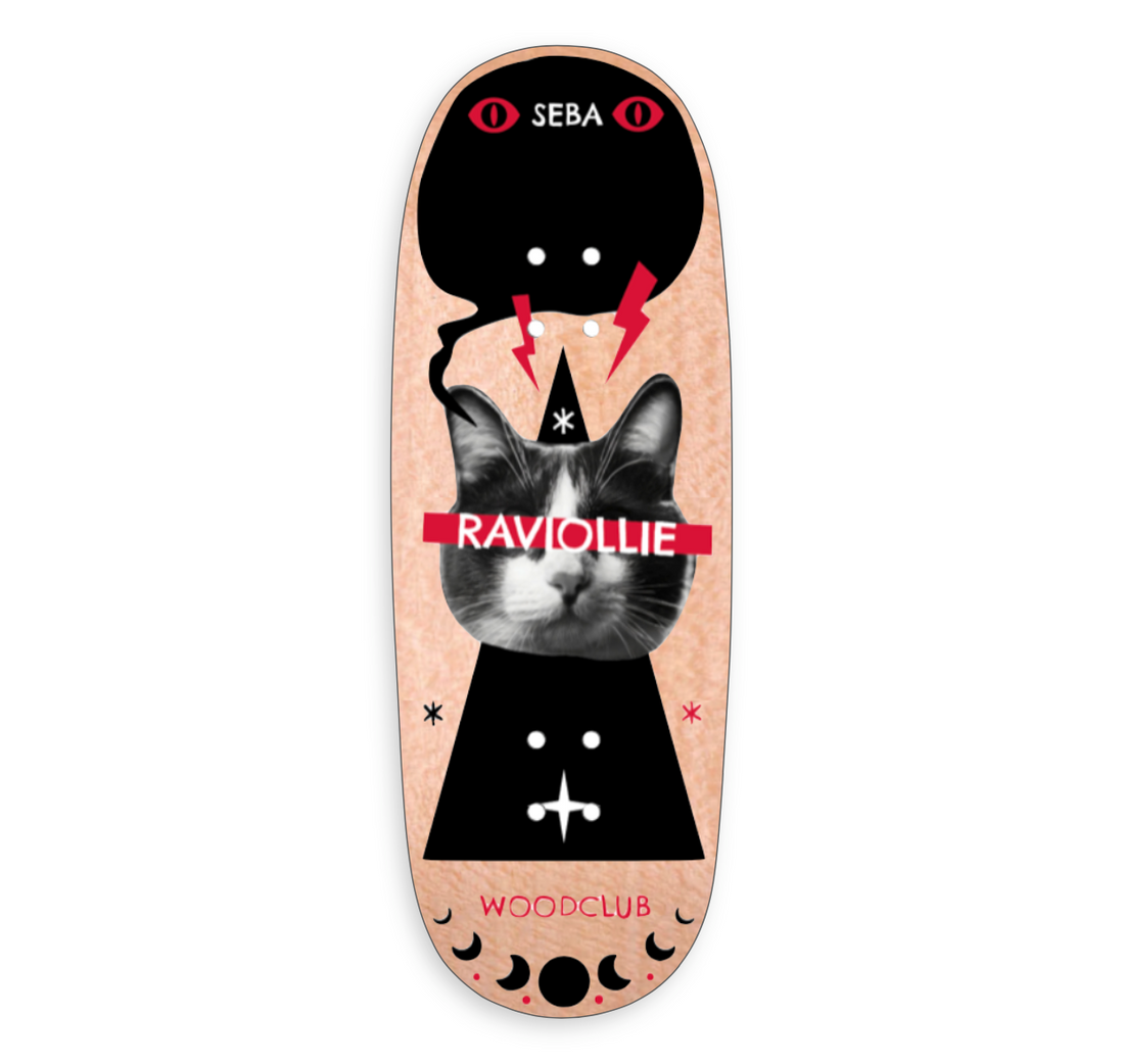 WoodClub EXCLUSIVE Dřevěná deska 35mm - "SEBAFSK8 CAT"