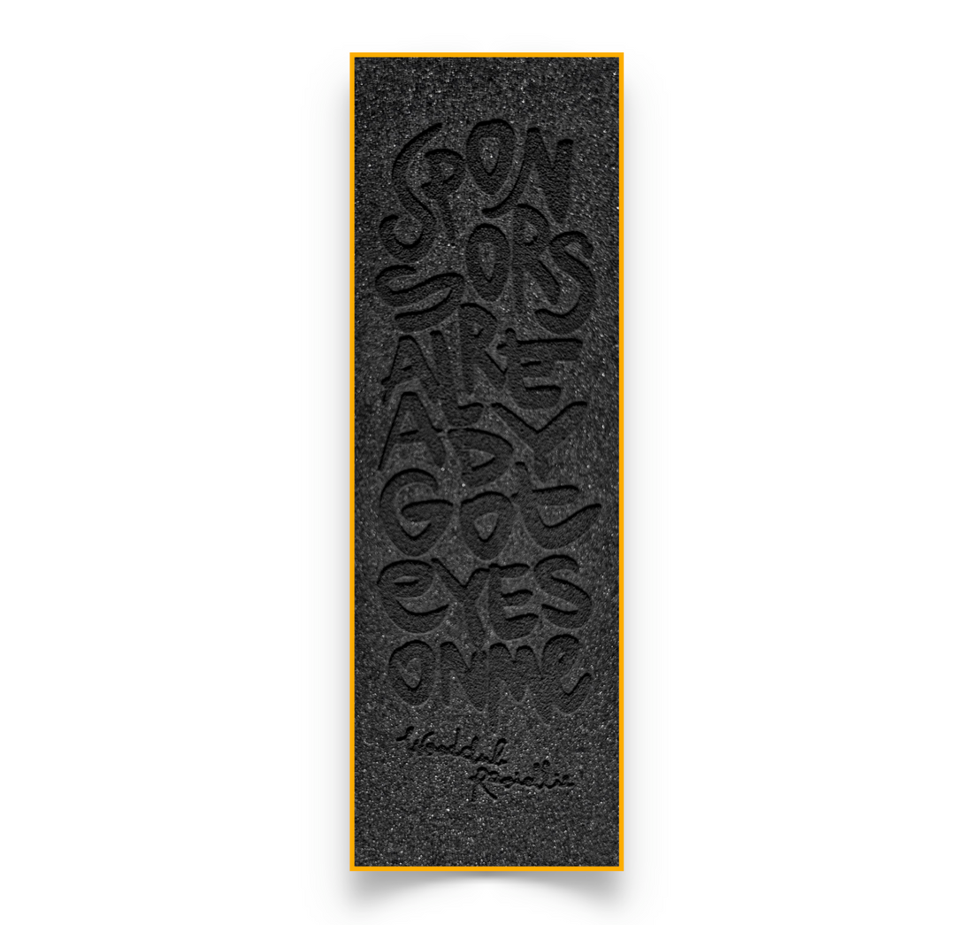 Pěnový grip tape EXCLUSIVE 1ks - "SPONSORS"
