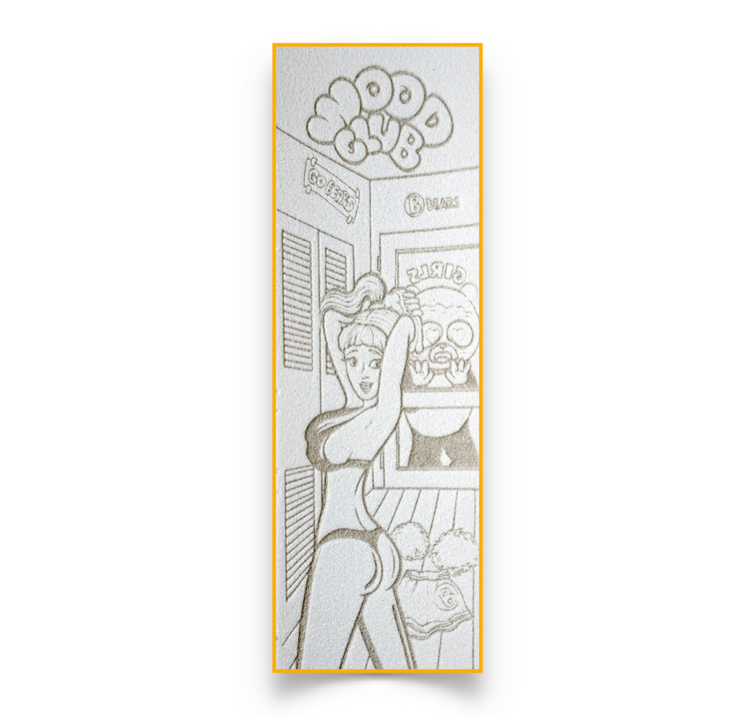 Pěnový grip tape EXCLUSIVE 1ks Bílý - "CHANGING ROOM"