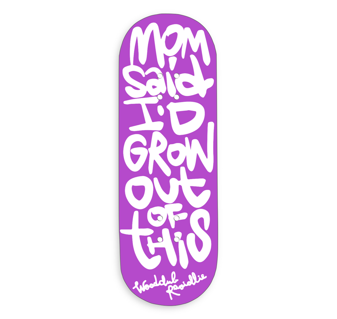 WoodClub EXCLUSIVE Dřevěná deska 32mm - "MOM SAID"