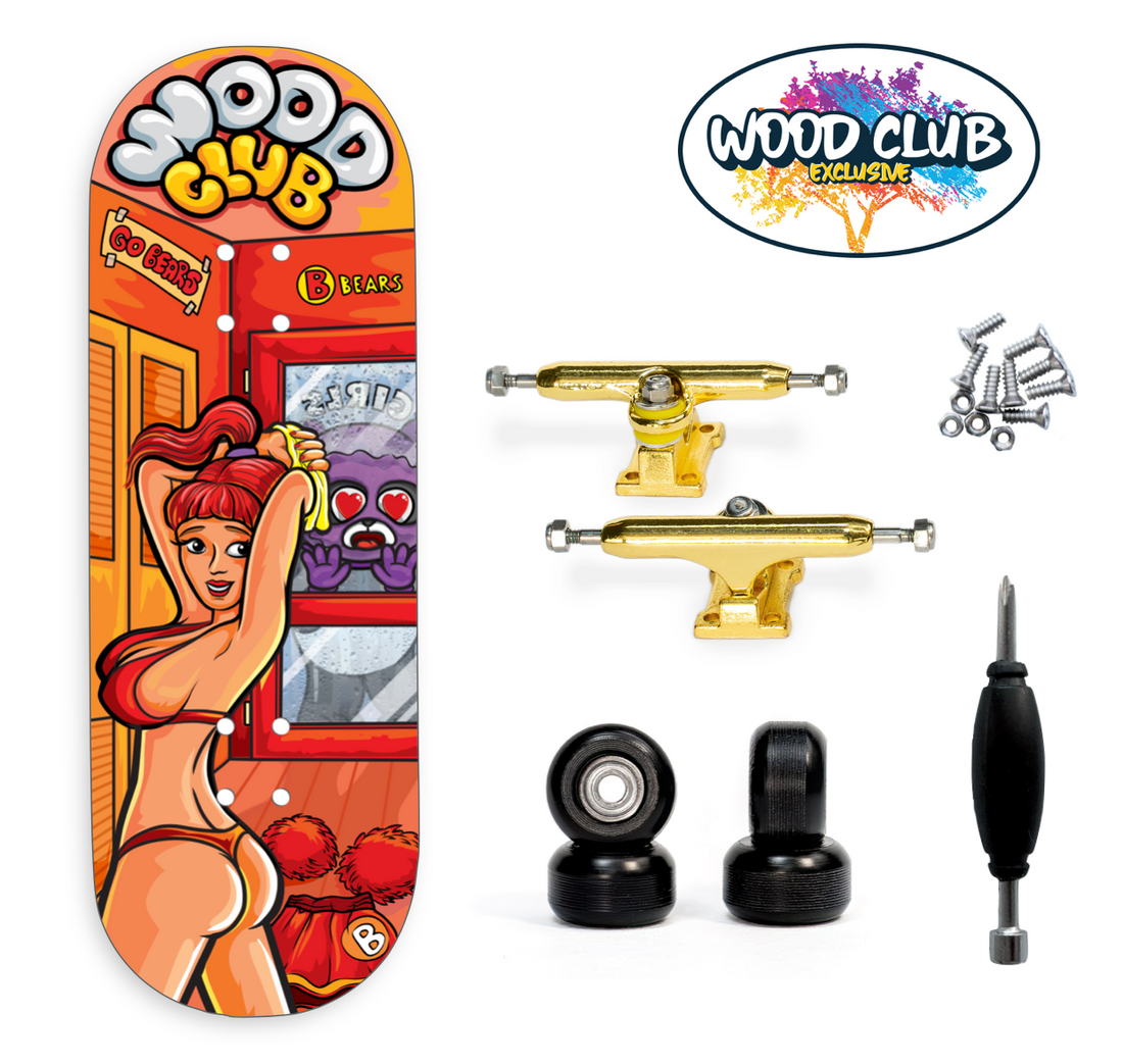 WoodClub EXCLUSIVE Fingerboard 34mm - "CHANGING ROOM"