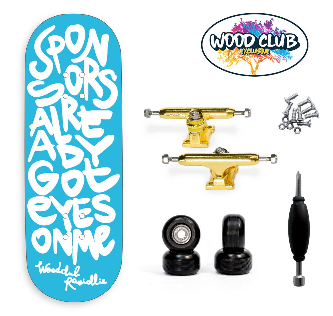 WoodClub EXCLUSIVE Fingerboard 32mm - "SPONSORS"