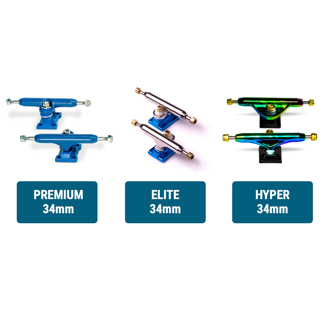 WoodClub Dřevěný Fingerboard 34mm - Bílý