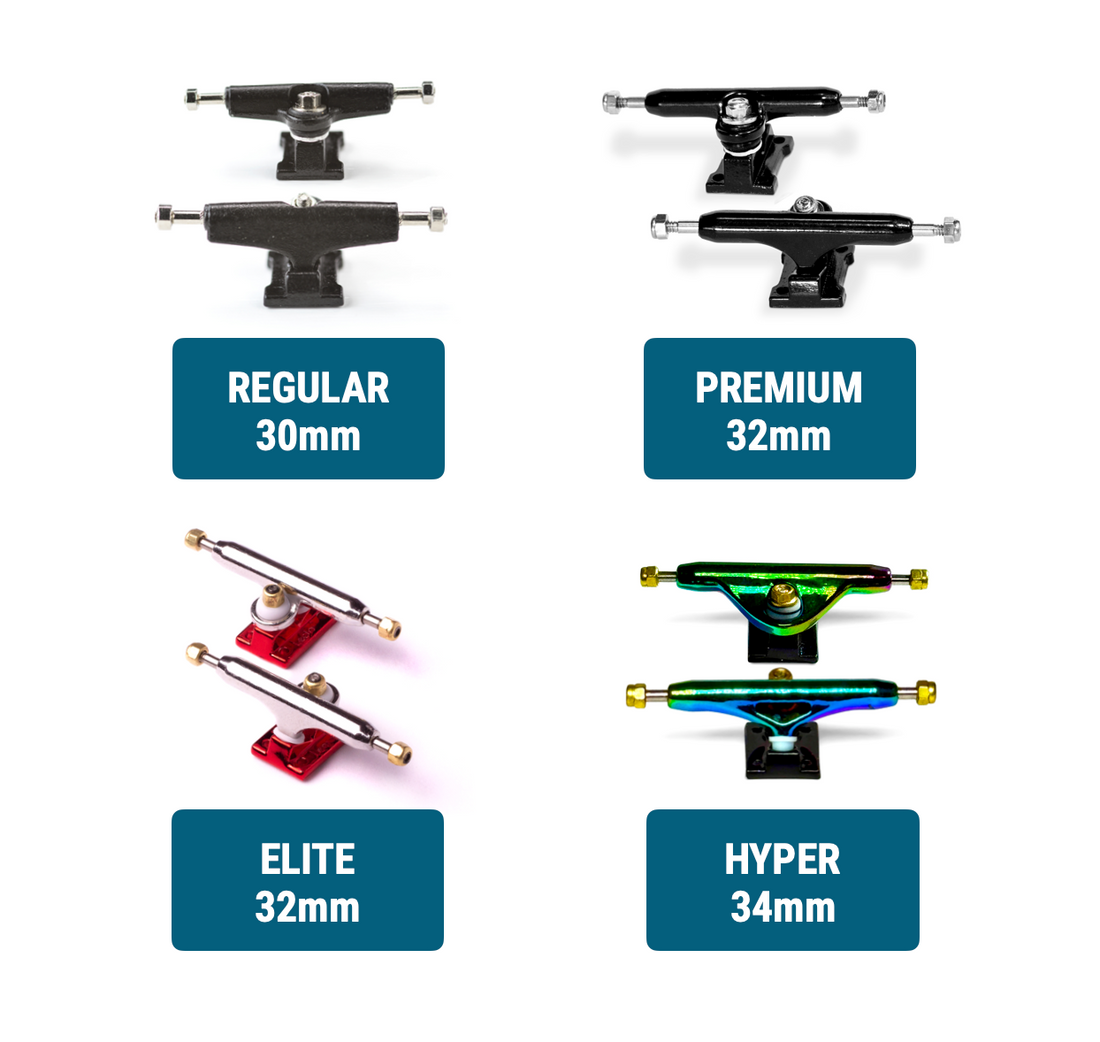 WoodClub Dřevěný Fingerboard 32mm - Červený