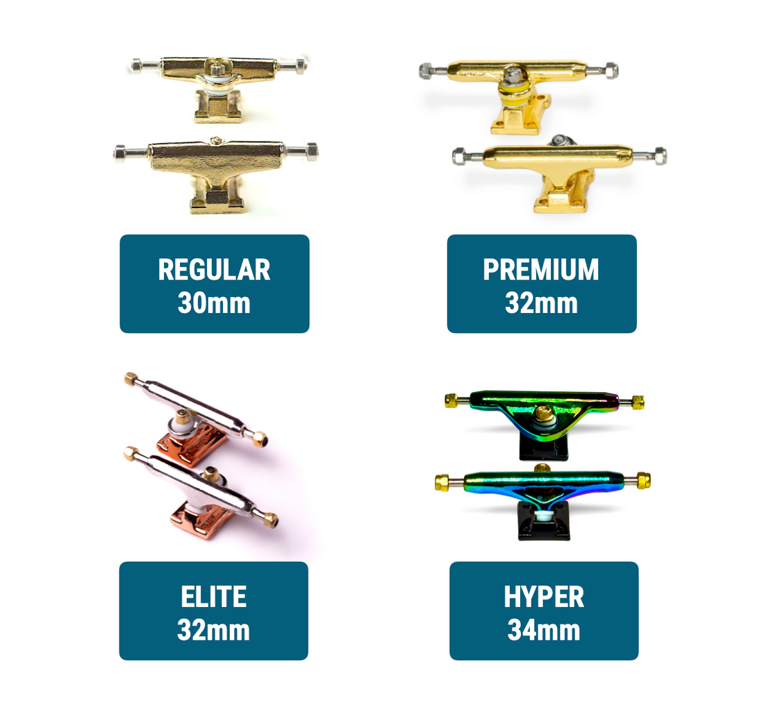 WoodClub Dřevěný Fingerboard 32mm - Tmavomodrý