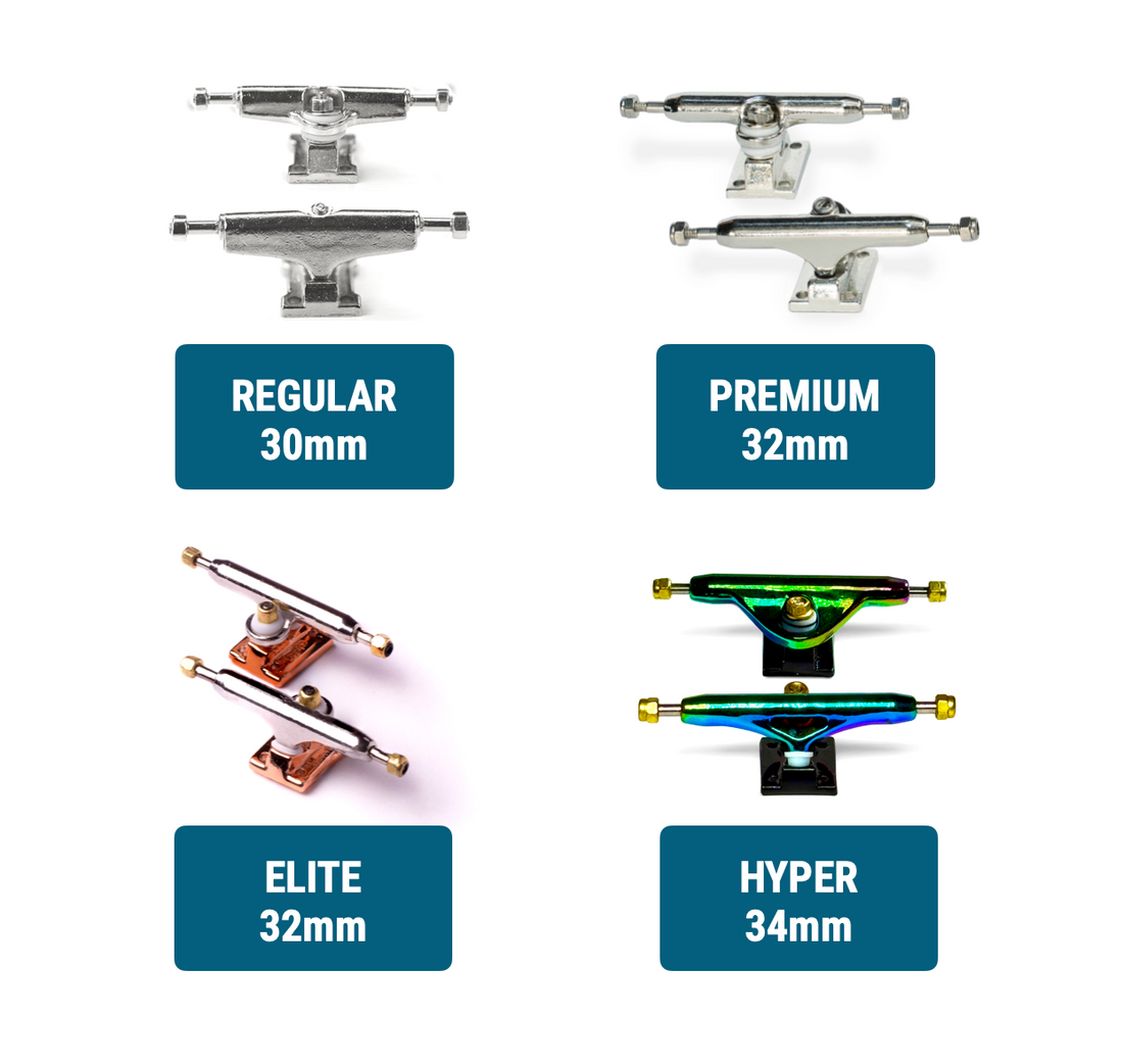 WoodClub Dřevěný Fingerboard 32mm - Černý
