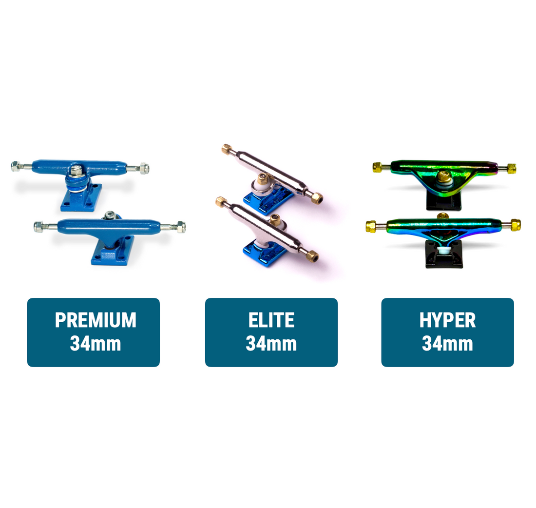 WoodClub Dřevěný Fingerboard 34mm - Bílý
