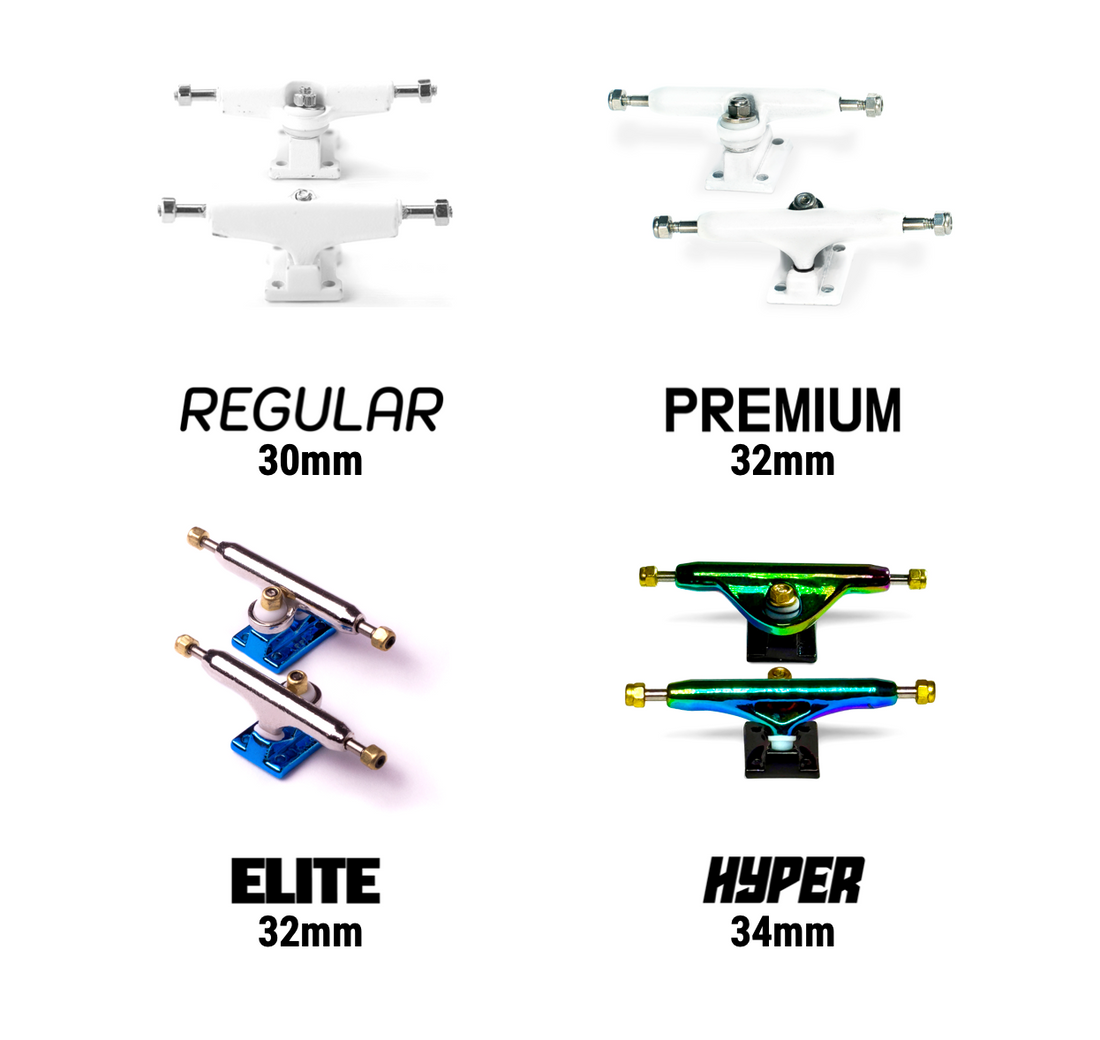 WoodClub Dřevěný Fingerboard 32mm - Bleděmodrý