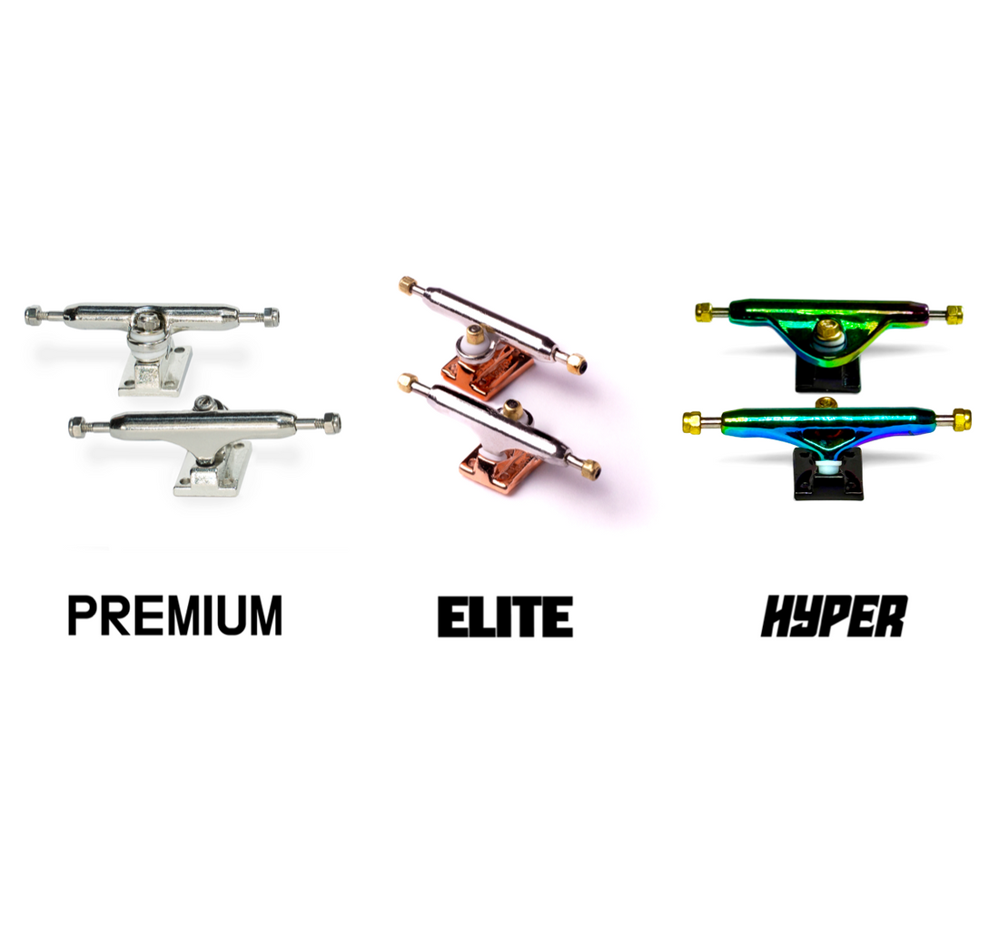 WoodClub Dřevěný Fingerboard 34mm - Černý