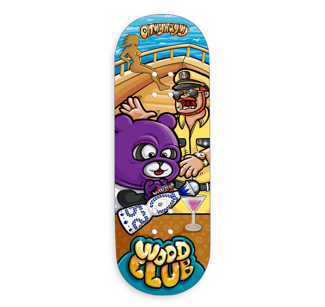 WoodClub EXCLUSIVE Dřevěná deska 32mm - "ONMYWAYMJ"