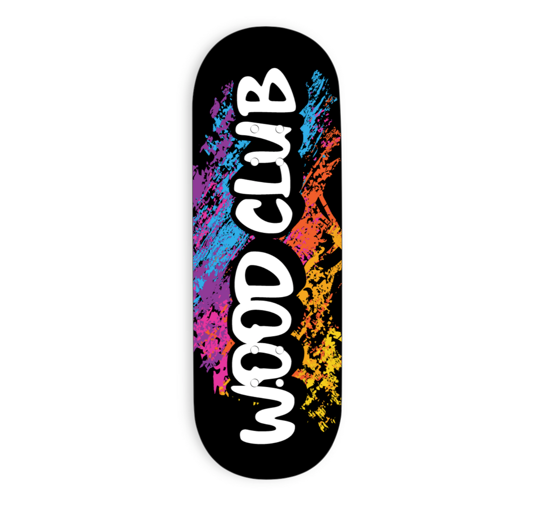 WoodClub EXCLUSIVE Dřevěná deska 32mm - "LOGO BLACK"