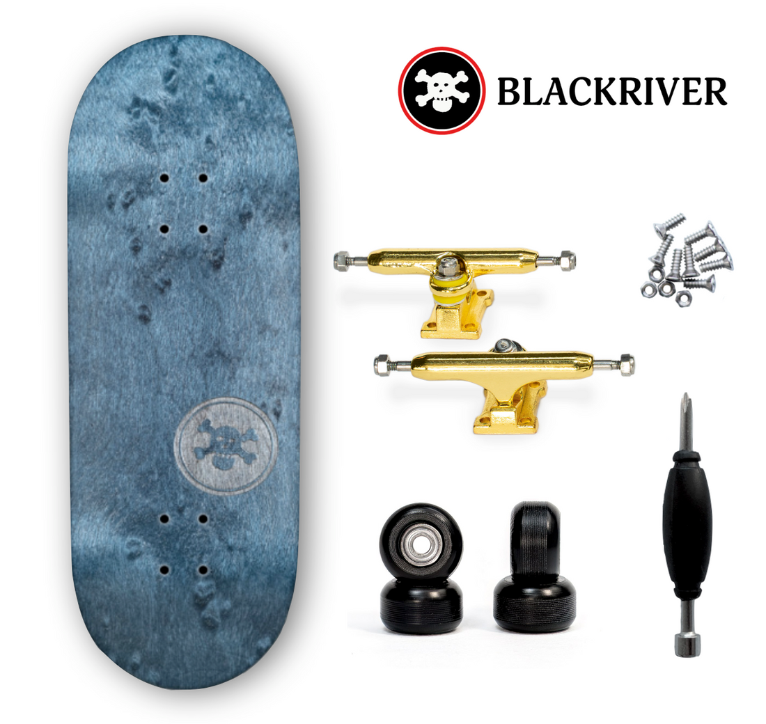 Blackriver Fingerboard 33,3mm - "BR Mini Logo" X-Wide Blue