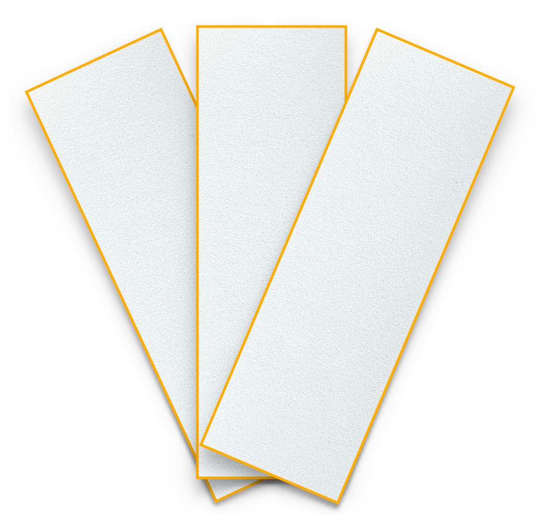 Pěnový grip tape na fingerboard 3ks - Bílý